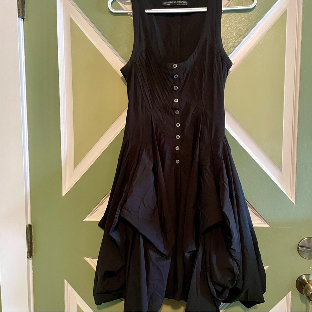 Vintage AllSaints Spitalfields Black Dress EUC Size 2